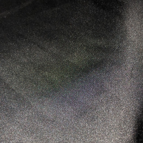 Stranded black XXL LOVE top cotton tie front w/ silk back - Picture 3 of 5